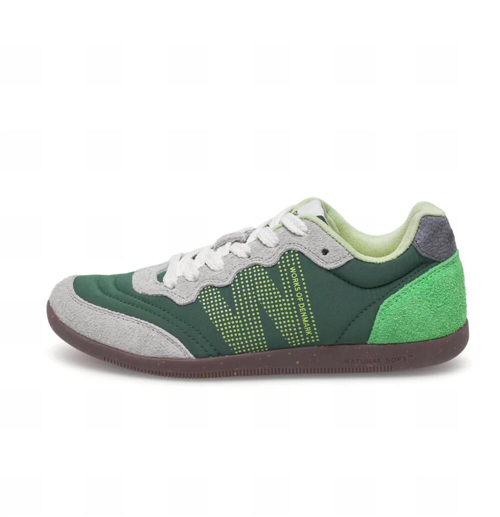 NEW WODEN women's nanna low top sneakers in apple green multi